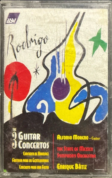 (Plak Değildir KASET tir) Kaset Rodrigo Guitar Concertos Kaset ürün görseli 1