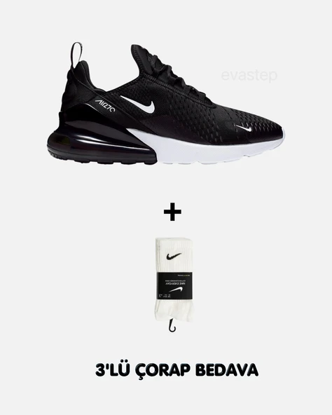 NİKE AİR MAX 270 BLACK WHİTE ürün görseli 1