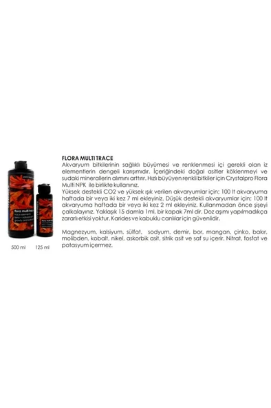 Crystalpro Flora Trace 125ml Skt:09/2028 - Resim 2