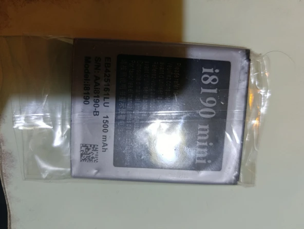 Samsung Galaxy I8190 S3 Mini Uyumlu Samsung EB425161LU 1500 MAh Batarya ikinci el ürün görseli 1