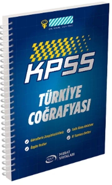 KPSS Türkiye Coğrafyası Defteri Murat Yayınları ürün görseli 1