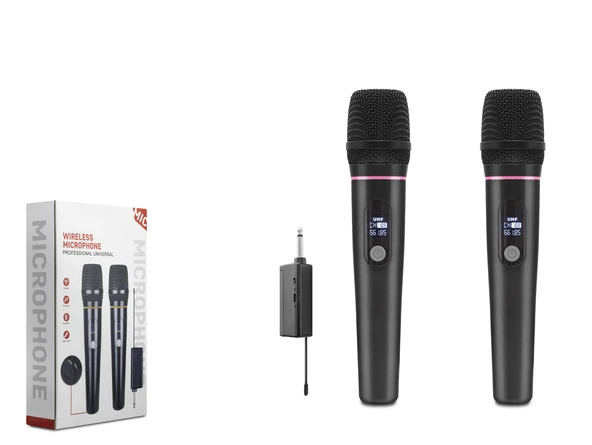 Profesyonel Kablosuz Uhf 2 Li̇ Mi̇krofon Seti̇ - 6.35Mm - Si̇yah HDX2791 ürün görseli 1