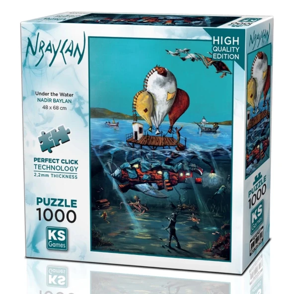 NessiWorld Under The Water Puzzle 1000 Parça 20709 ürün görseli 1