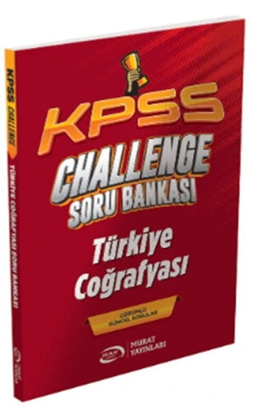 KPSS Türkiye Coğrafyası CHALLENGE Soru Bankası Murat Yayınları ürün görseli 1