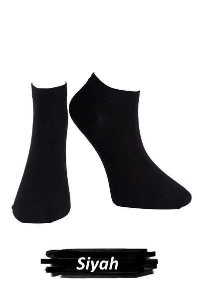 Jiber Erkek Modal Likaralı Patik Çorap 6100  - 6 Adet  Siyah 40-44 ürün görseli 1