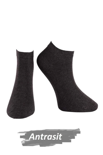Jiber Erkek Modal Likaralı Patik Çorap 6100  - 6 Adet  Antrasit 40-44 ürün görseli 1