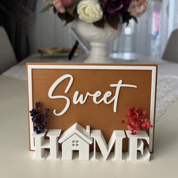 Sweet Home 3D Yazılı Dekoratif Masa Üstü Tablo - 14x10 cm ürün görseli 1