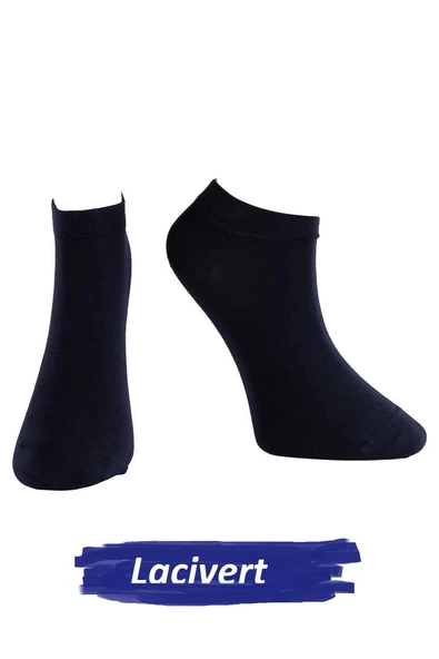 Jiber Erkek Modal Likaralı Patik Çorap 6100 - 12 Adet  Lacivert 40-44 ürün görseli 1