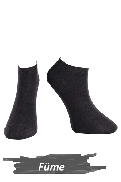 Jiber Erkek Modal Likaralı Patik Çorap 6100  - 6 Adet  Füme 40-44 ürün görseli 1