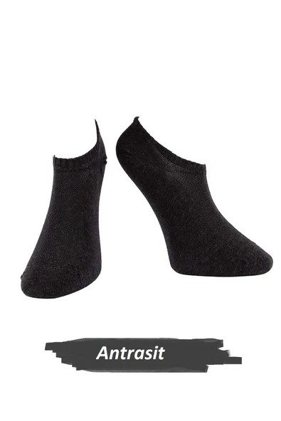 Jiber Erkek Pamuklu Likralı Sneaker Çorap 7701 - 12 Adet  40-44 GRİMELANJ ürün görseli 1