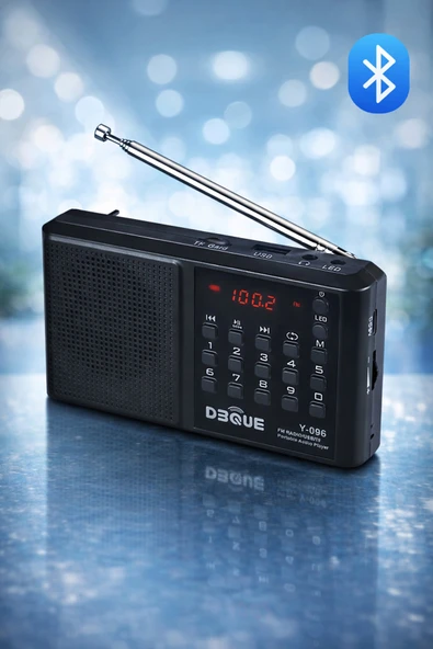 ULTRATEKNO Y096 Deprem Radyosu Bluetoothlu Şarjlı Acil Durum Radyosu FM/USB/TF Kart Destekli LED Fenerli Radyo ürün görseli 1
