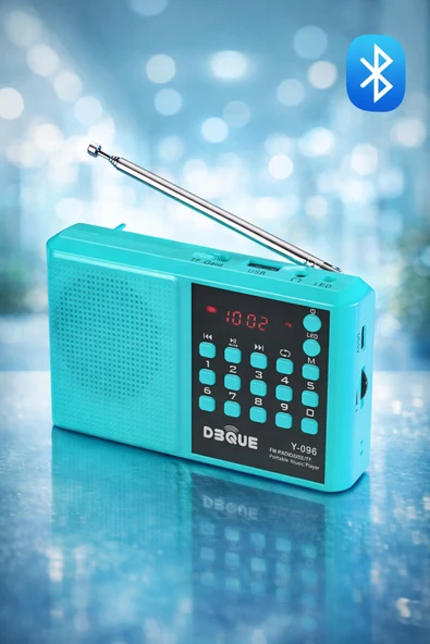 ULTRATEKNO Y096 Deprem Radyosu Bluetoothlu Şarjlı Acil Durum Radyosu FM/USB/TF Kart Destekli LED Fenerli Radyo ürün görseli 1