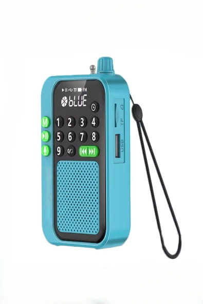ULTRATEKNO C9 Bluetooth Şarjlı Radyo USB & TF Kart Okuyucu Deprem Çantasına Uygun FM Radyo ürün görseli 1