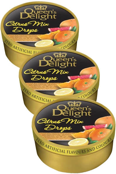 Queens Delight Citrus Mix (Narenciye Karışımı) Şeker 150 gr x 3 Adet ürün görseli 1