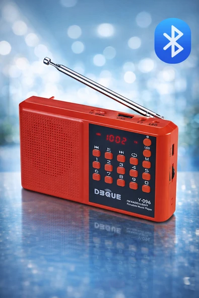 ULTRATEKNO Y096 Deprem Radyosu Bluetoothlu Şarjlı Acil Durum Radyosu FM/USB/TF Kart Destekli LED Fenerli Radyo ürün görseli 1