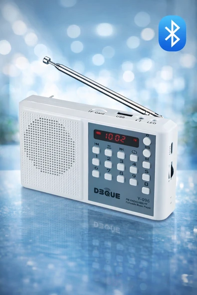 ULTRATEKNO Y096 Deprem Radyosu Bluetoothlu Şarjlı Acil Durum Radyosu FM/USB/TF Kart Destekli LED Fenerli Radyo ürün görseli 1