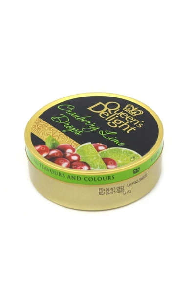Queens Delight Cranberry Lime (Kızılcık ve Lime Aromalı) Şeker 150 gr ürün görseli 1