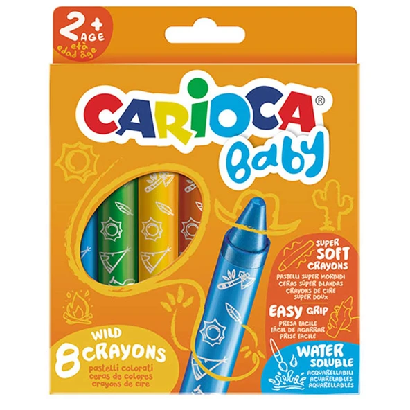 Carioca Pastel Boya Bebek 8 Renk 2+Yaş 42892 ürün görseli 1