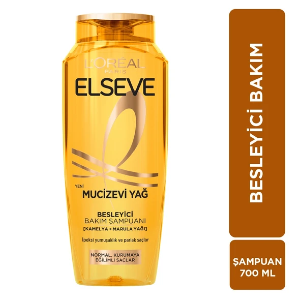 L'Oréal Paris Elseve Mucizevi Yağ Besleyici Bakım Şampuanı 700 ml ürün görseli 1