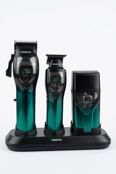 Powertec TR-5900 Saç-Sakal-Ense-Günlük Tıraş Makinesi 3'lü Premium Set ürün görseli 1