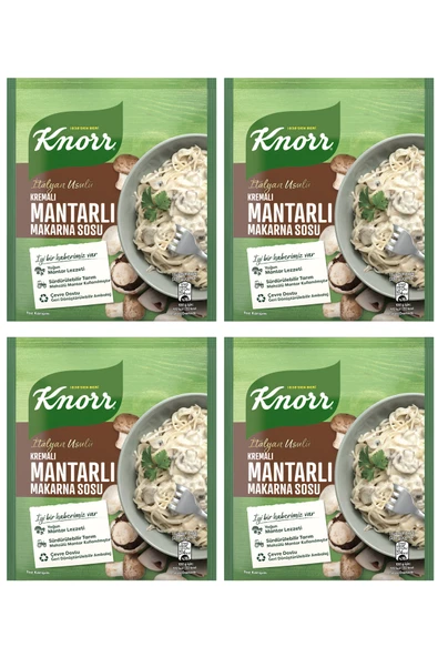Knorr Makarna Sosu İtalyan Usulü Kremalı Mantarlı 52 gr x 4 Adet ürün görseli 1