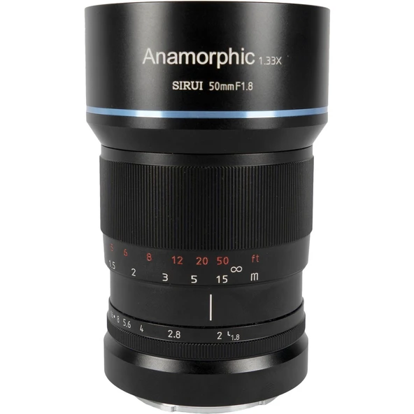 Sirui 50mm F1.8 1.33x APS-C Anamorfik Lens (E Mount) ürün görseli 1
