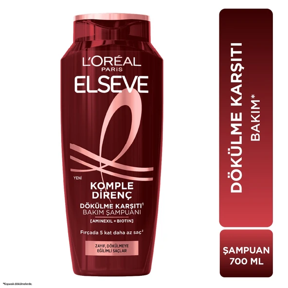 L'Oréal Paris Elseve Komple Direnç Dökülme Karşıtı Şampuan 700 ml ürün görseli 1