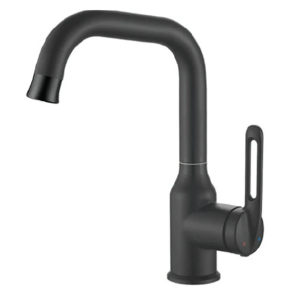 VALTEMO  VM-1402 STELLO MAT SİYAH LAVABO BATARYASI ürün görseli 1