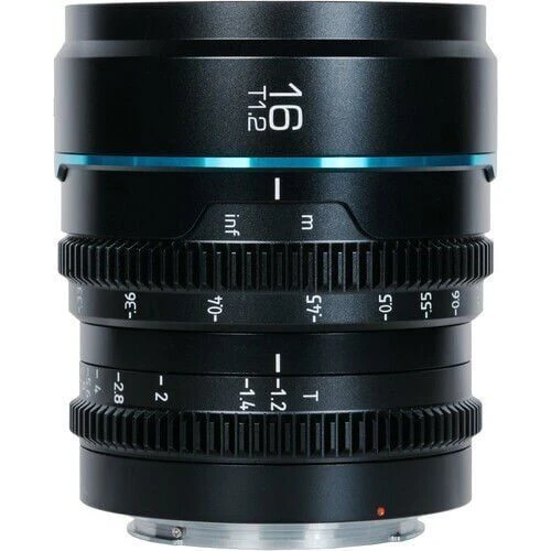 Sirui Nightwalker 16mm T1.2 S35 Cine Lens (E Mount, Siyah) ürün görseli 1