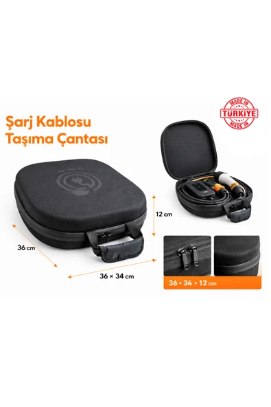 Evoşarj Elektrikli Araç Şarj Kablosu Çantası ürün görseli 1