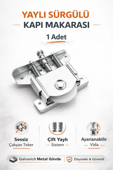 DESIPHON Sürgülü Dolap Kapak Mekanizması Tekerleği 80 Kg Kapasiteli Gardırop Vestiyer Sürme Kapı Makara ürün görseli 1