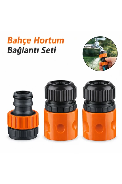 DESIPHON 1/2" Hortum Musluk Bağlantı Adaptörü (2 Adet) + 1/2-3/4" Musluk Adaptörü Bahçe Sulama Aparatı ürün görseli 1