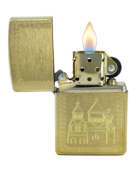 Zippo Old Chapel Dizayn Çakmak - Resim 3