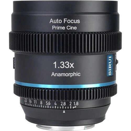 Sirui 20mm T1.8 1.33X S35 Auto-Focus Anamorfik Lens (E Mount, Mavi Flare) ürün görseli 1