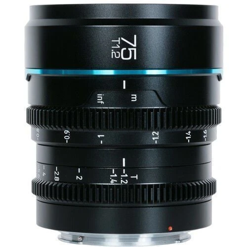 Sirui Nightwalker 75mm T1.2 S35 Cine Lens (X Mount, Siyah) ürün görseli 1