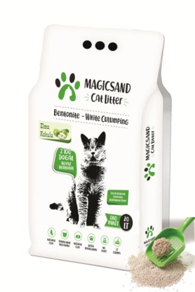 Cat Litter Elma Kokulu Kedi Kumu 20 Lt Ince Taneli ürün görseli 1