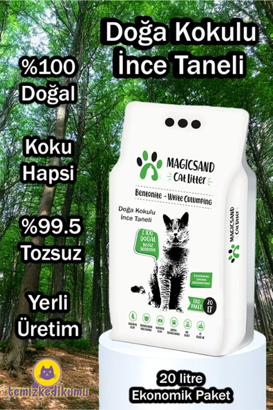 Doğa Kokulu Kedi Kumu 20 Lt Ince Taneli ürün görseli 1