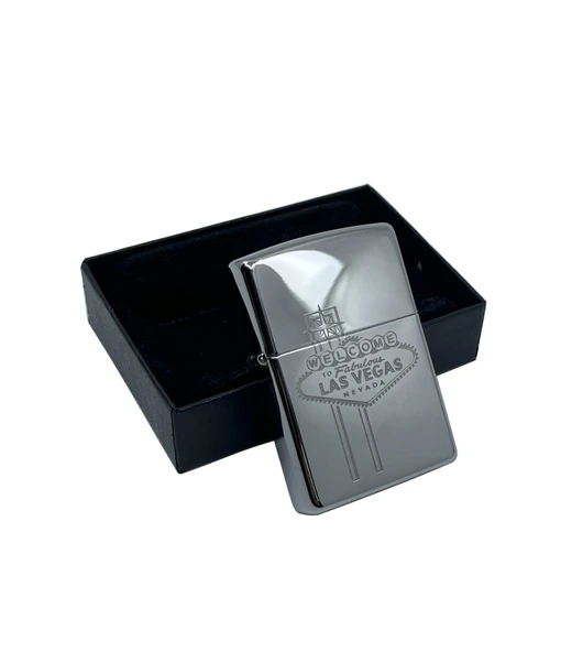 Zippo Las Vegas Nevada Black Ice Dizayn Çakmak ürün görseli 1