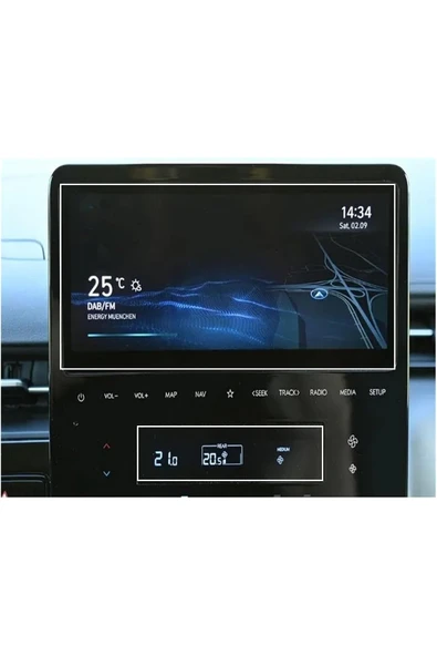 Hyundai Staria Uyumlu 2025 Model Multimedya ve Klima Ekranı 9H Nano Ekran Koruyucu ürün görseli 1