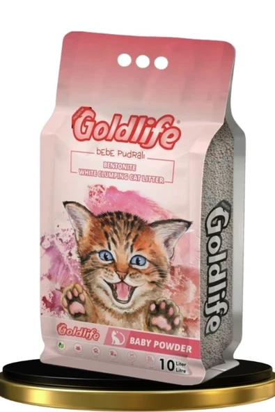 Bebe Pudralı- Ince Taneli- Topaklaşan Doğal Kedi Kumu 10 Lt ürün görseli 1