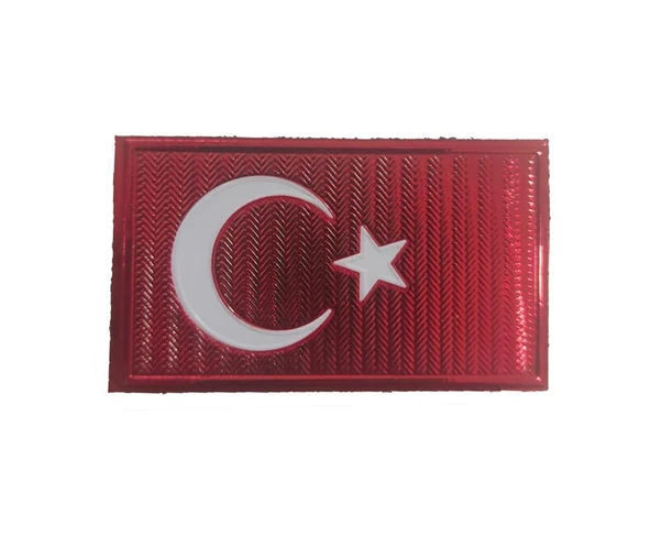 Single Sword Arkası Cırtlı Plastik Bayrak Patch - Resim 2