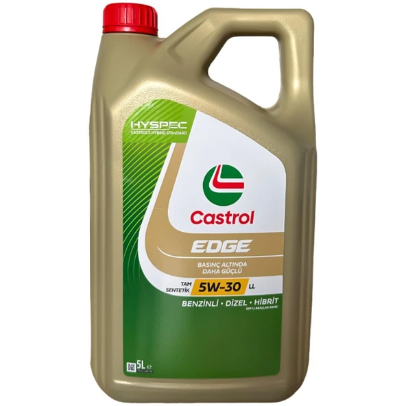 Castrol Edge 5W-30 LL 5 lt Motor Yağı - 2025 ürün görseli 1