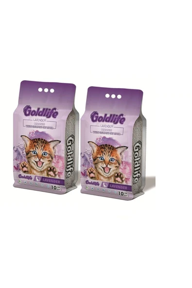 Premium Lavender Kedi Kumu 10 Lt * 2 Adet Ince Taneli ürün görseli 1