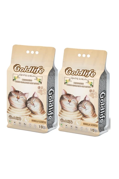 Premium Vanilya Kokulu Kedi Kumu 10 Lt X 2 Adet ürün görseli 1