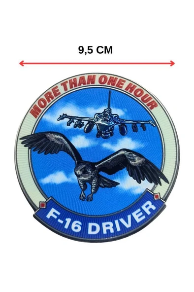More Than One Hour F-16 Driver Plastik Arma Patch ürün görseli 1