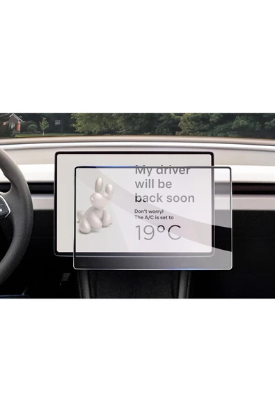 Tesla Model Y Juniper Uyumlu 2025 Model 15.4 inç Multimedya 9H Nano Ekran Koruyucu ürün görseli 1