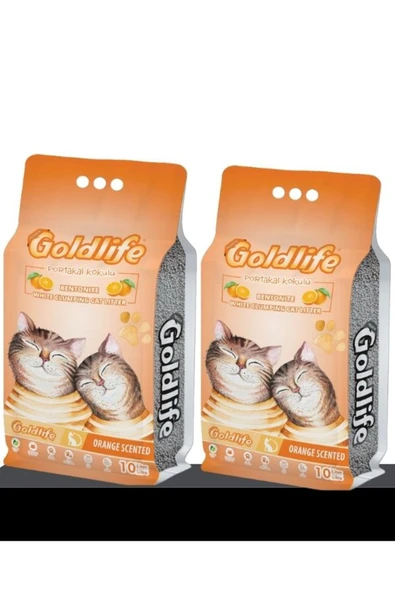 Premium Portakal kokulu Kedi Kumu 10 Lt * 2 ADET ürün görseli 1