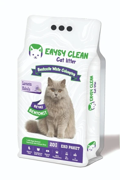 Eaysyclean Mükemmel Lavanta Kokulu Kedi Kumu 20 Lt. ürün görseli 1