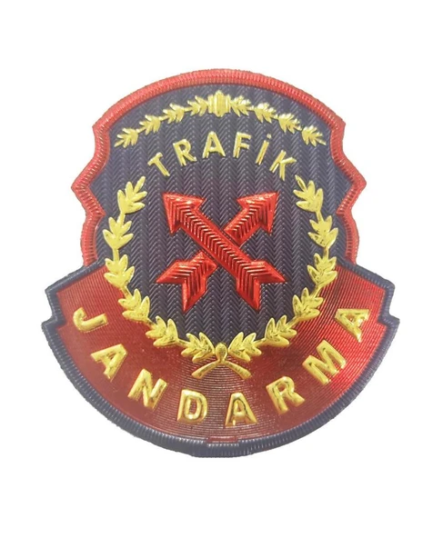 Single Sword Jandarma Trafik Plastik Göğüs Arması - Patch - Peç ürün görseli 1
