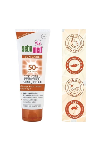 SEBAMED SUN CARE ÇOK YÖNLÜ GÜNEŞ KREMİ SPF50 50 ML ürün görseli 1